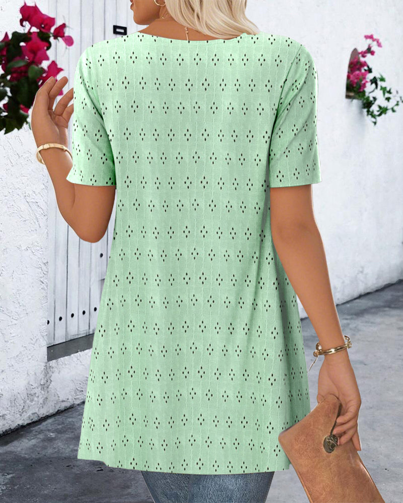 Myla | Blouse Fake Two Piece Printed
