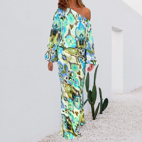 Myla | Abstract Maxi Dress for Women