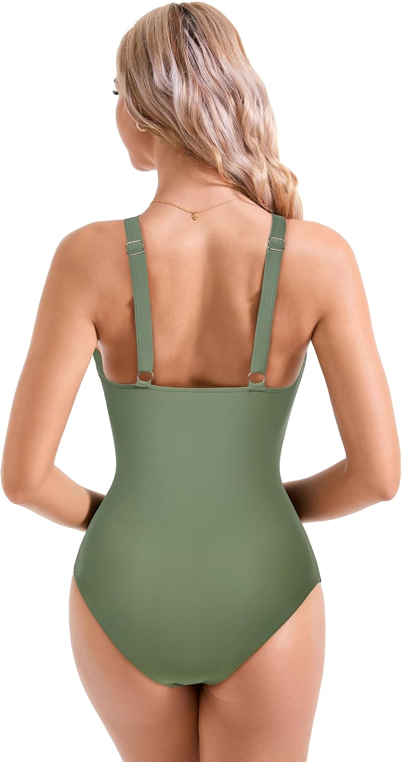 Myla | Women Sexy Mesh Tummy Control Swimsuit Push Up High Waisted Bathing Suit