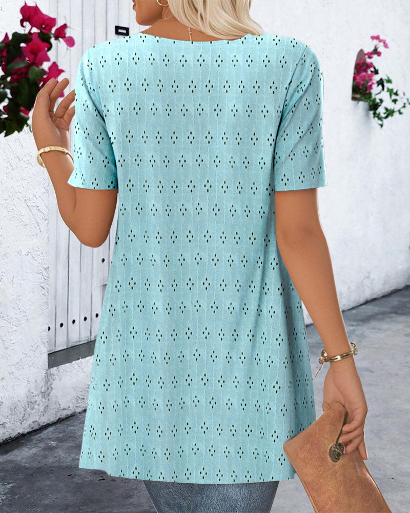 Myla | Blouse Fake Two Piece Printed