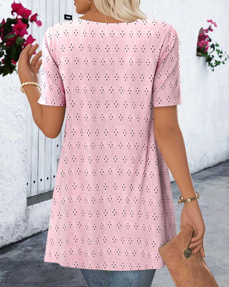 Myla | Blouse Fake Two Piece Printed