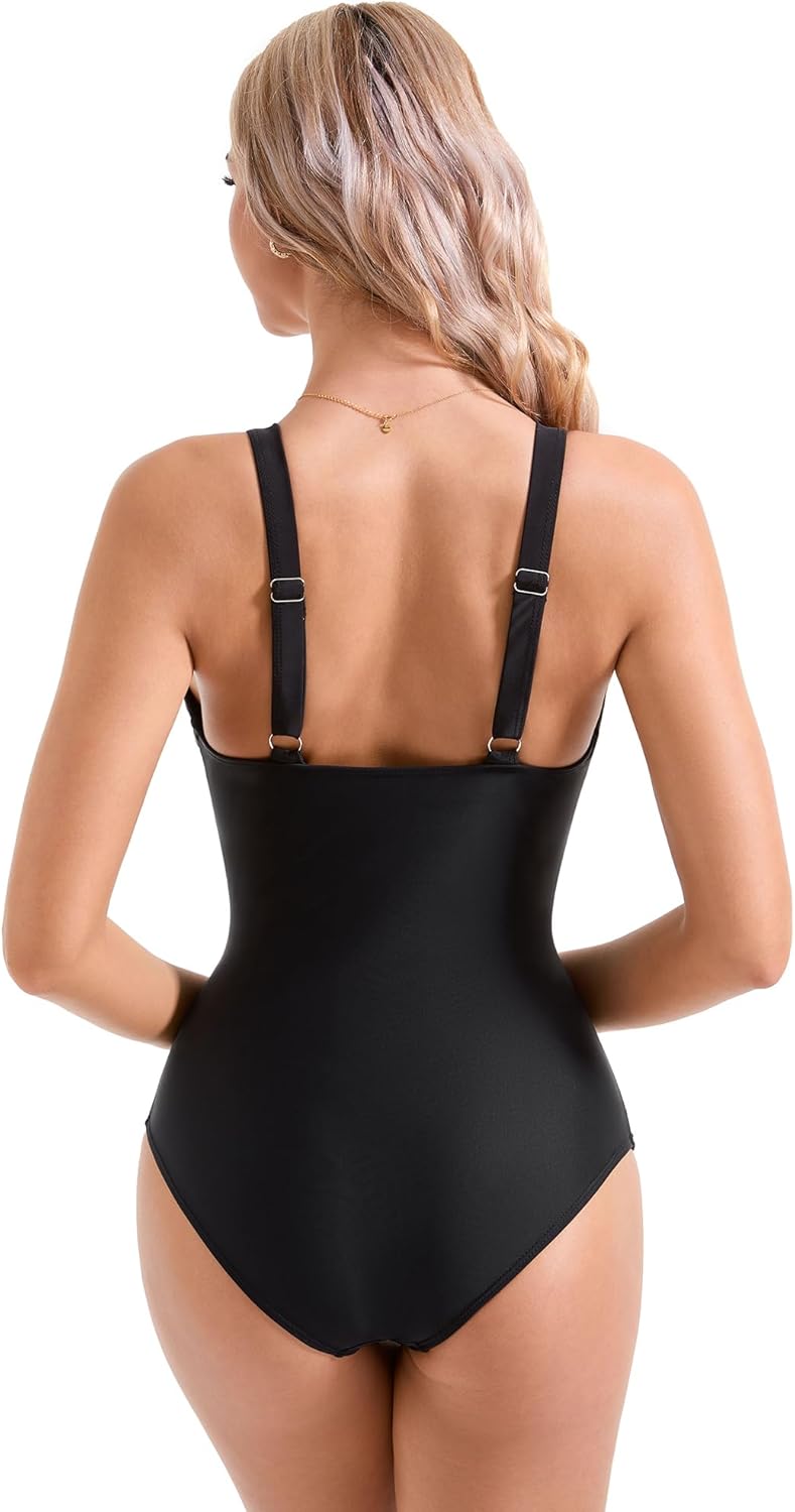 Myla | Women Sexy Mesh Tummy Control Swimsuit Push Up High Waisted Bathing Suit