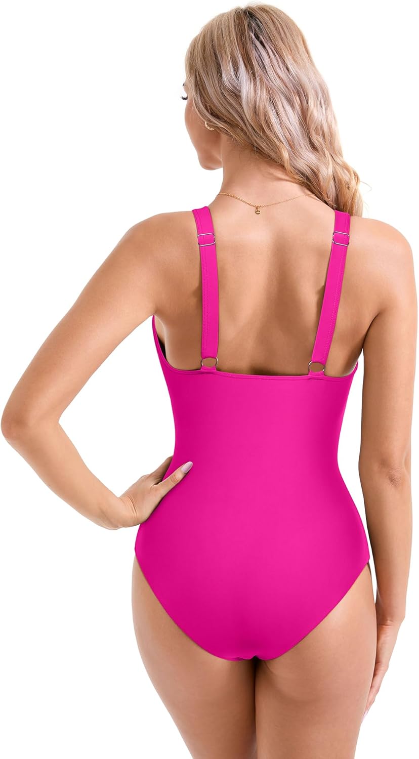 Myla | Women Sexy Mesh Tummy Control Swimsuit Push Up High Waisted Bathing Suit