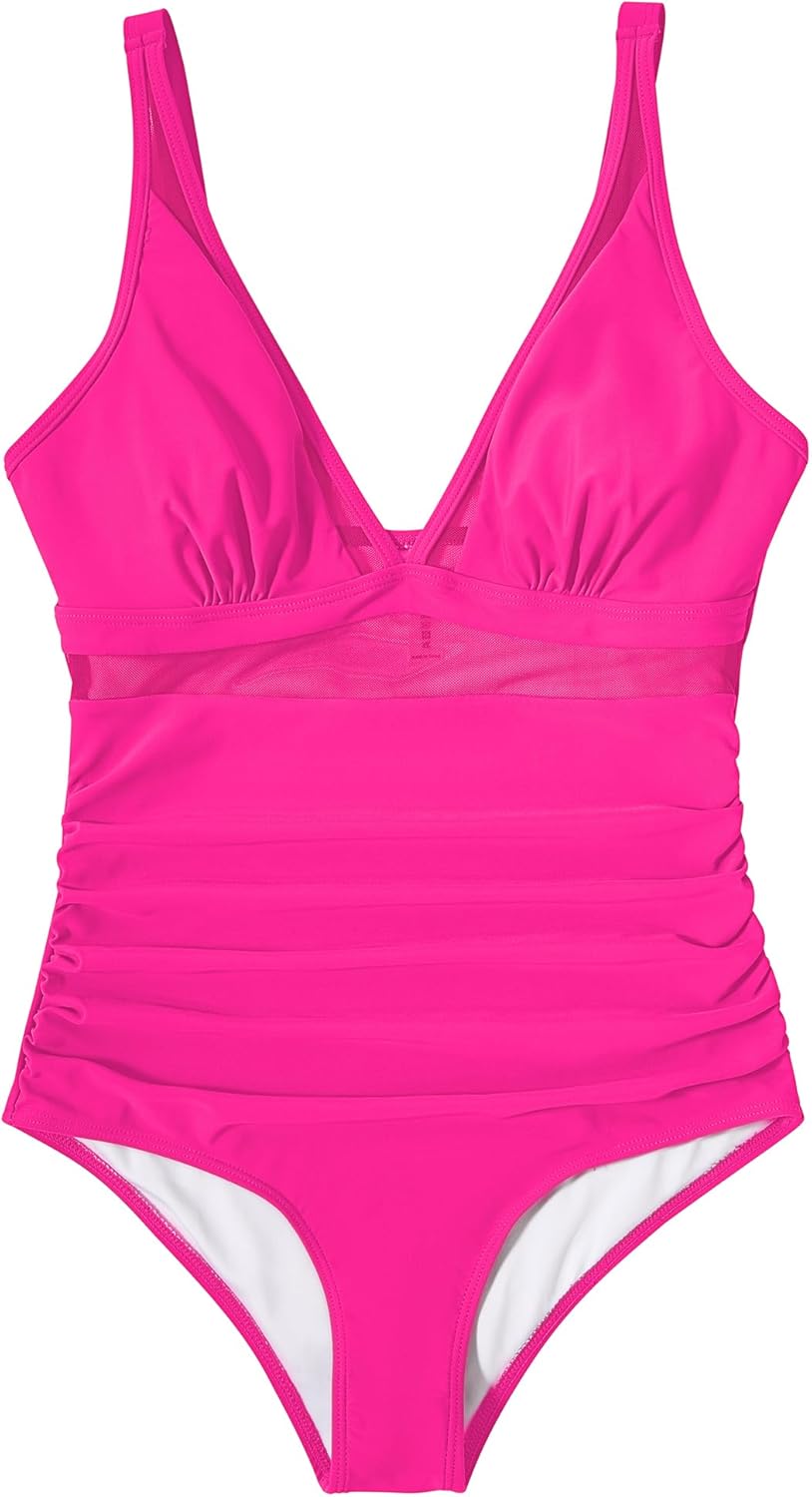 Myla | Women Sexy Mesh Tummy Control Swimsuit Push Up High Waisted Bathing Suit
