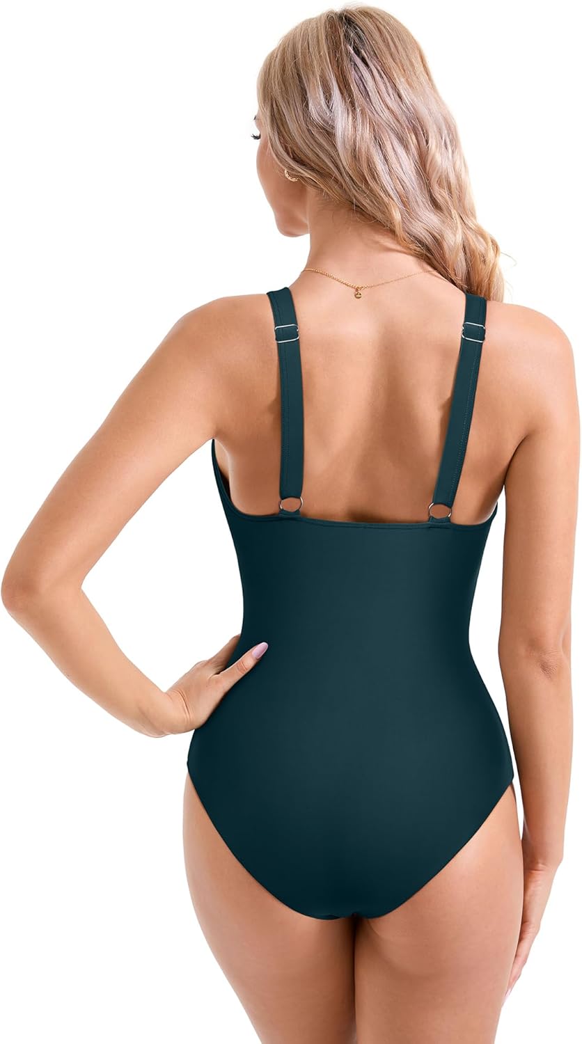Myla | Women Sexy Mesh Tummy Control Swimsuit Push Up High Waisted Bathing Suit
