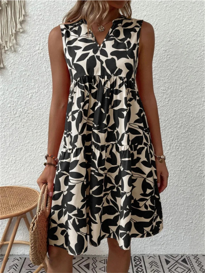 Myla | Elegant Dress with V-Neck for Women