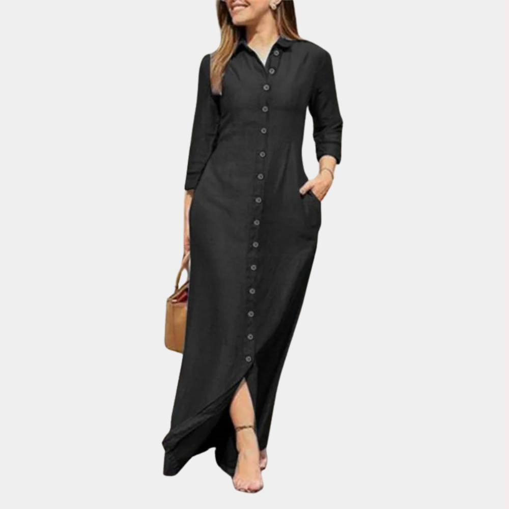 Myla | Summer Maxi Dress for Women with Buttons