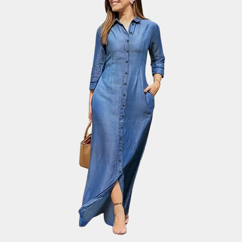 Myla | Summer Maxi Dress for Women with Buttons