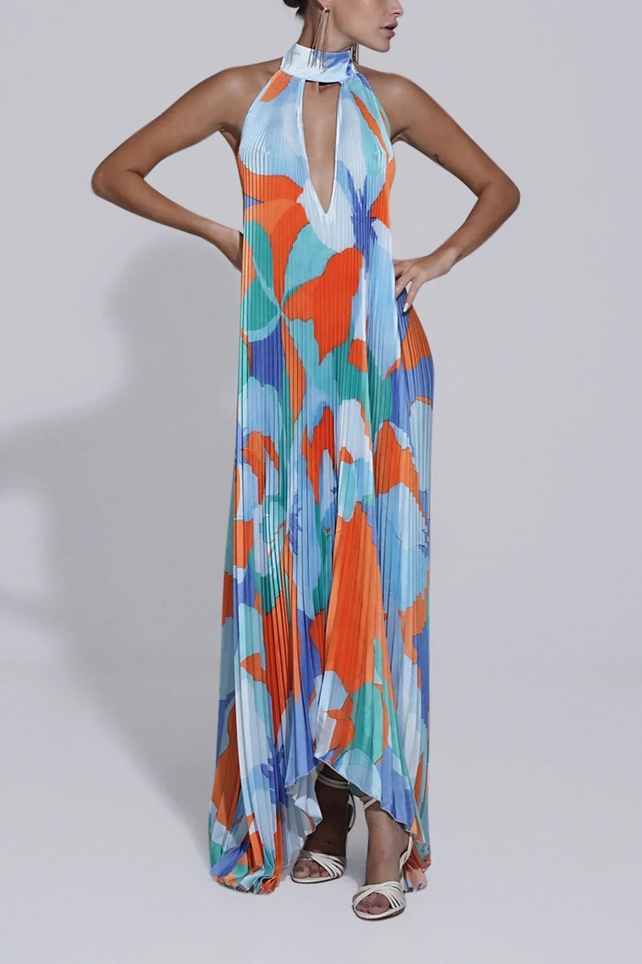 Myla | Elegant Halter Maxi Dress for Women