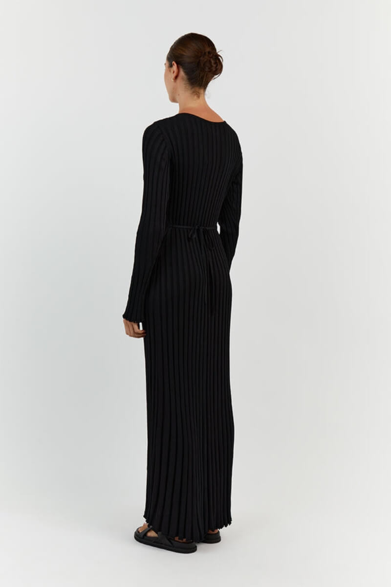 Myla | Elegant Long Sleeve Dress with Pillar Design for Women