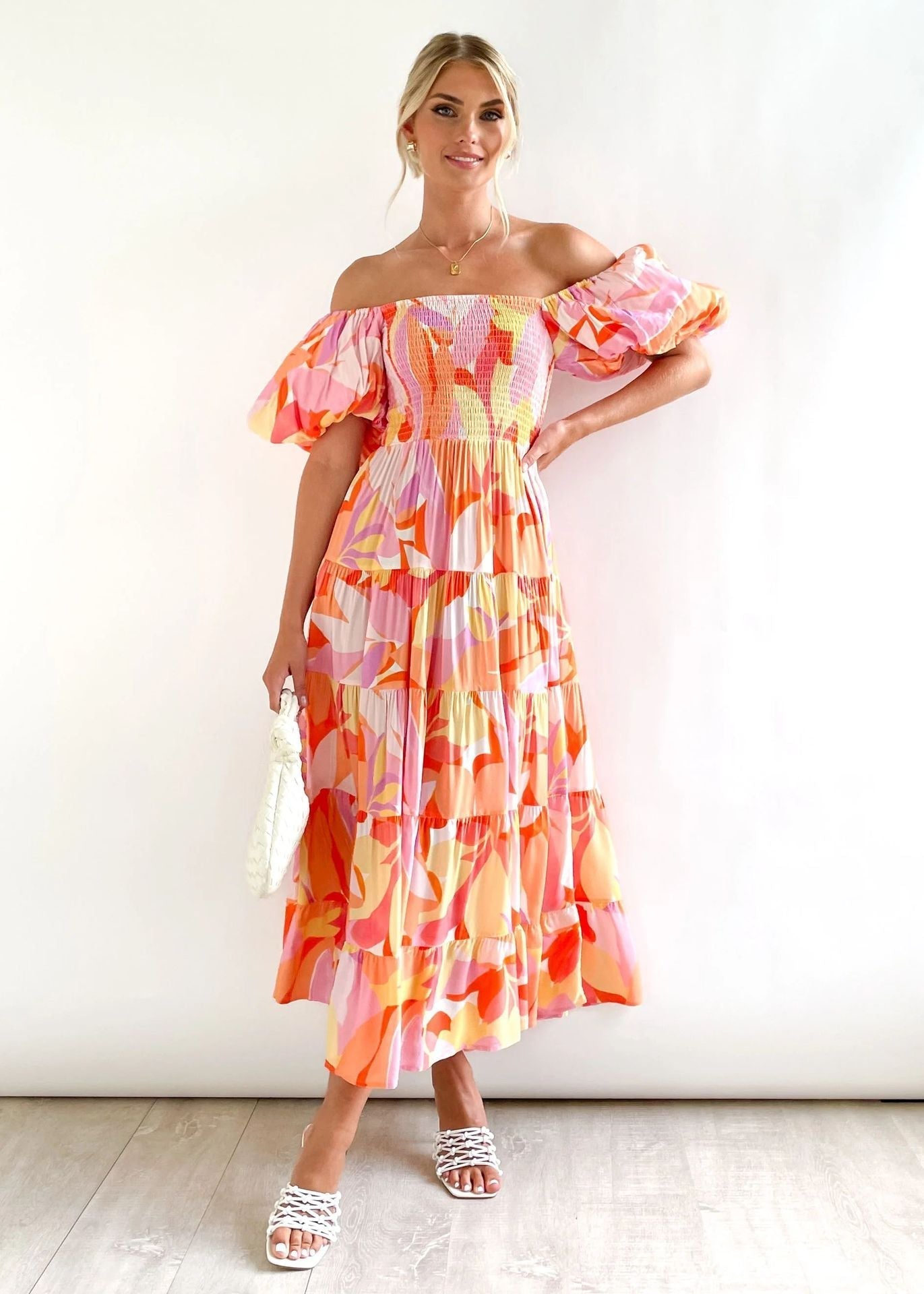 Myla | Stylish Off-Shoulder Midi Dress
