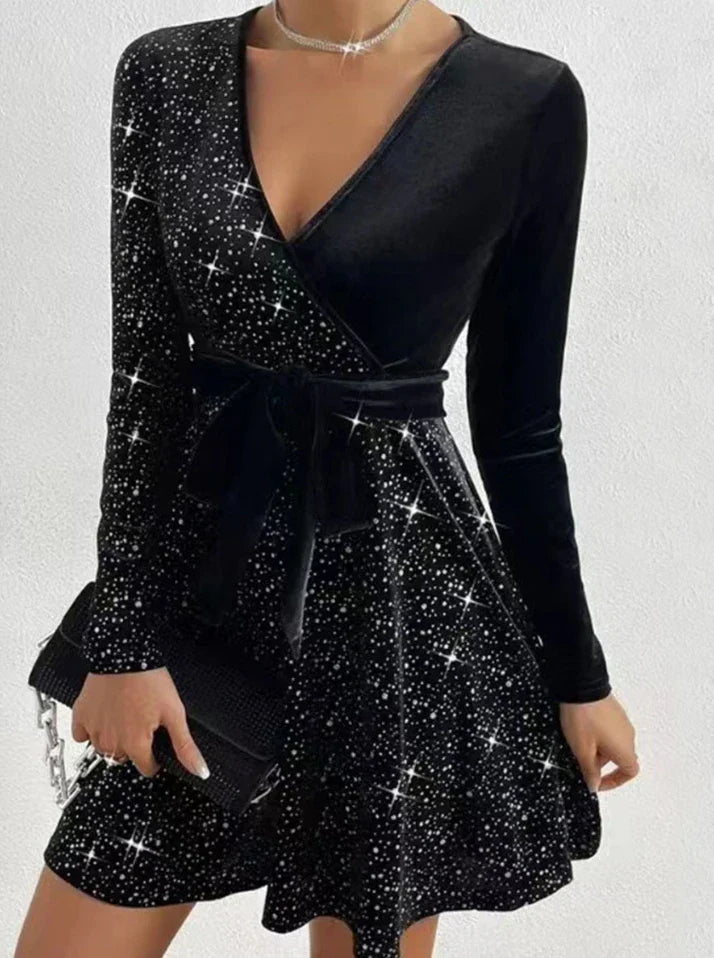 Myla | Sofia Stylish Dress with Sequin Trim