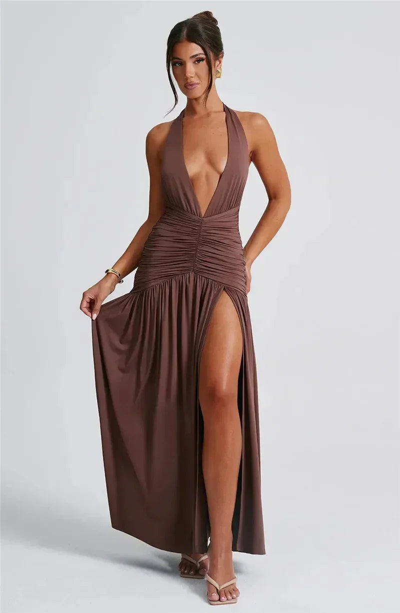Myla | Halter Dress for Women Maxi & Elegant