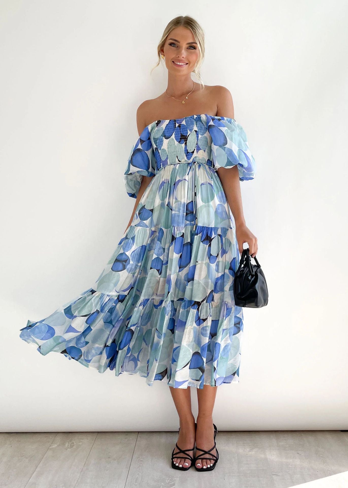 Myla | Stylish Off-Shoulder Midi Dress