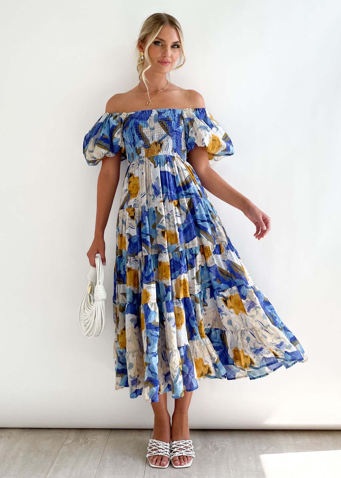 Myla | Stylish Off-Shoulder Midi Dress