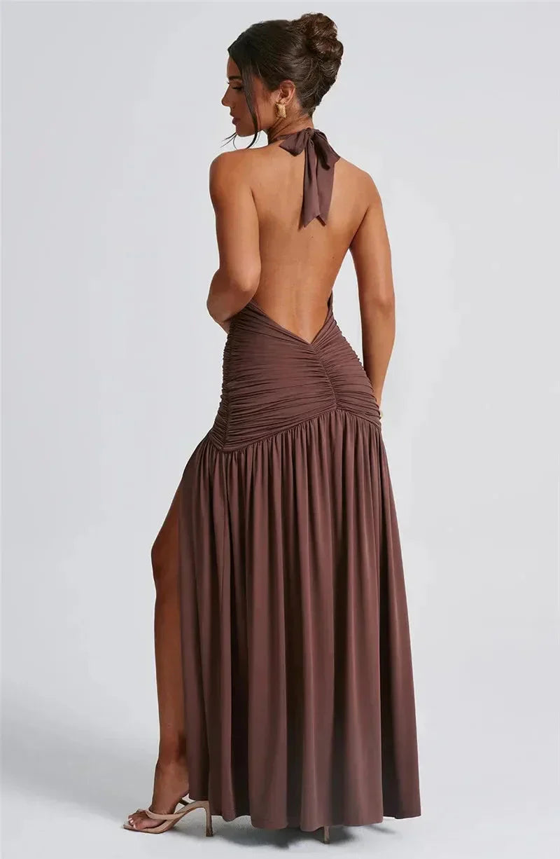 Myla | Halter Dress for Women Maxi & Elegant