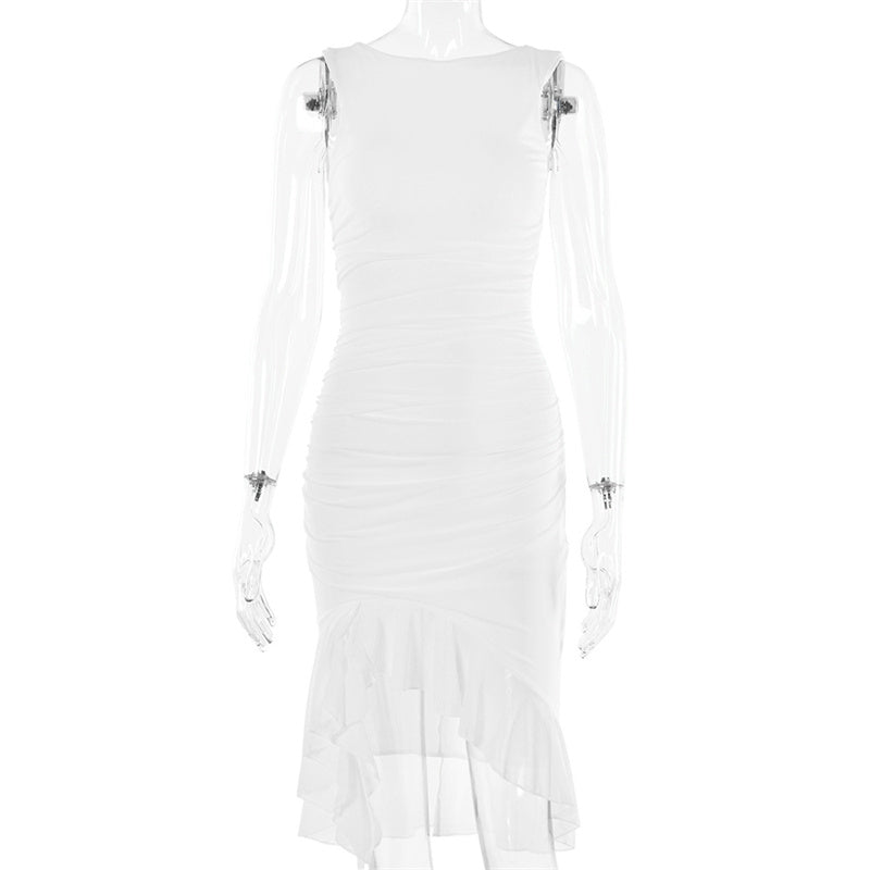 Myla | Formal Dress with Ruffled Hem for Women