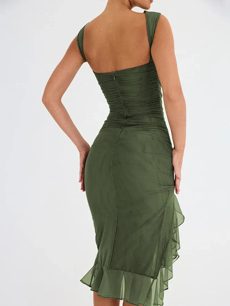 Myla | Formal Dress with Ruffled Hem for Women