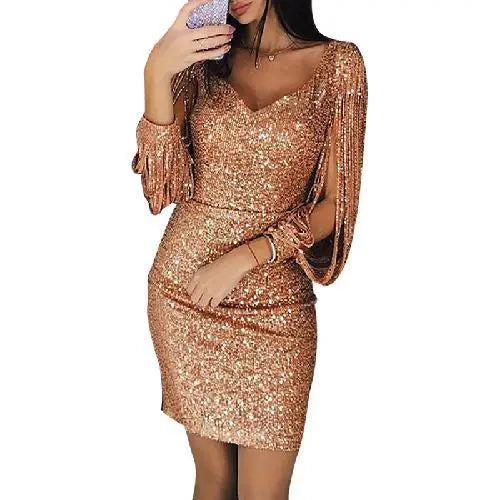 Myla | Sequin Midi Dress with Glamorous Shine for Women