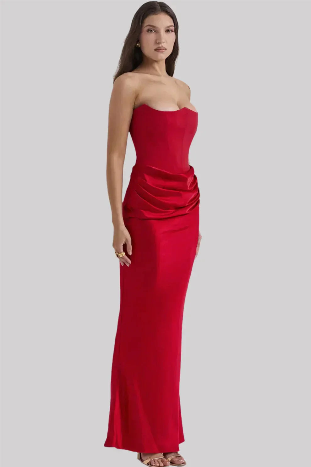 Myla | Elegant Slim Bandeau Evening Dress for Women