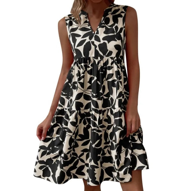 Myla | Elegant Dress with V-Neck for Women