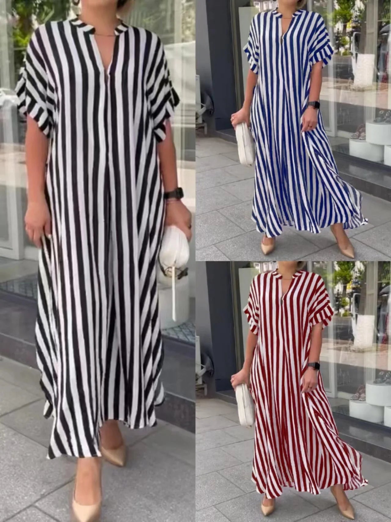 Myla | Elegant Striped Maxi for Women
