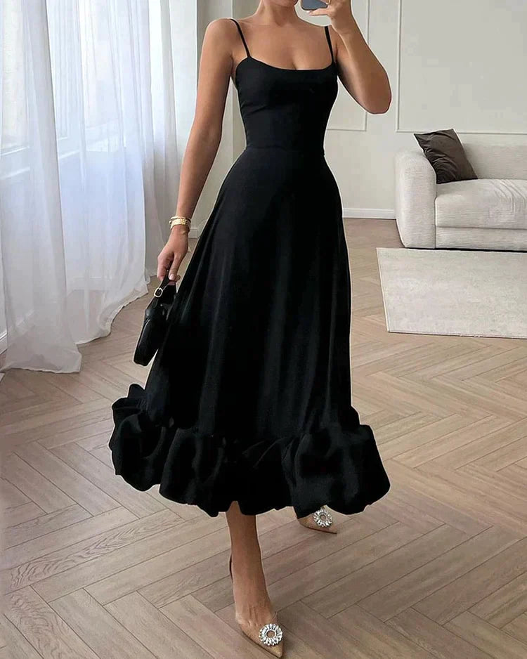 Myla | Carly Elegant Sleeveless Long Dress with Ruffles