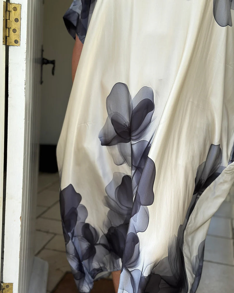 Myla | Dress V-Neck Loose Batwing Sleeves Floral