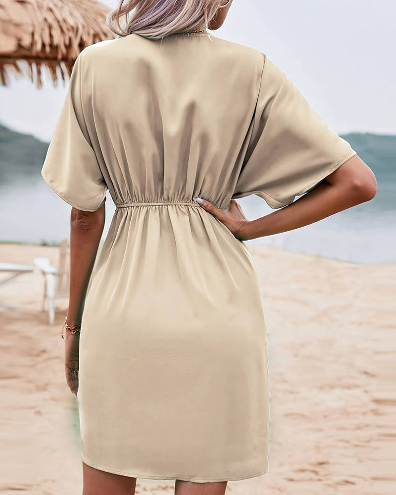 Myla | Dress with A Fitted Waist and Pleats