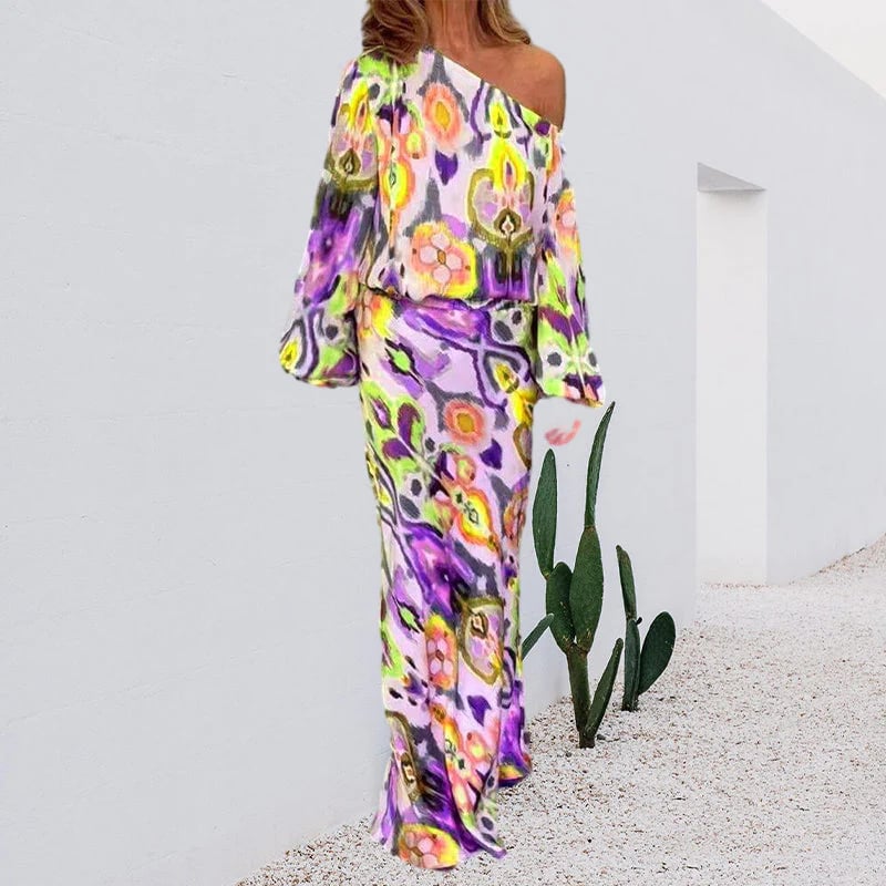 Myla | Abstract Maxi Dress for Women