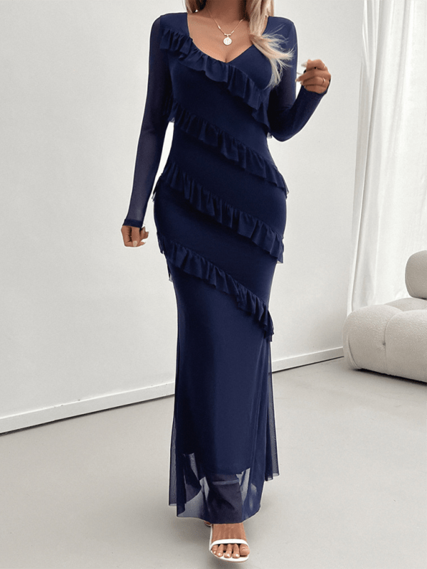 Myla | Asymmetrical Evening Dress with Luxurious Fabric for Women