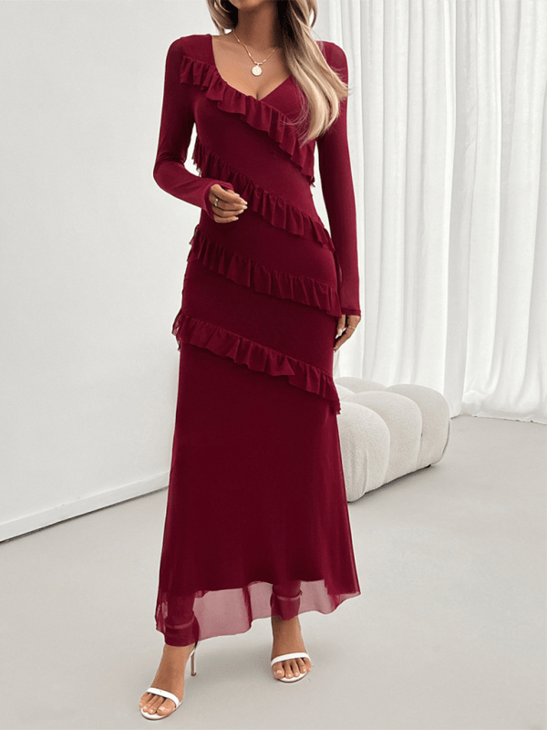Myla | Asymmetrical Evening Dress with Luxurious Fabric for Women