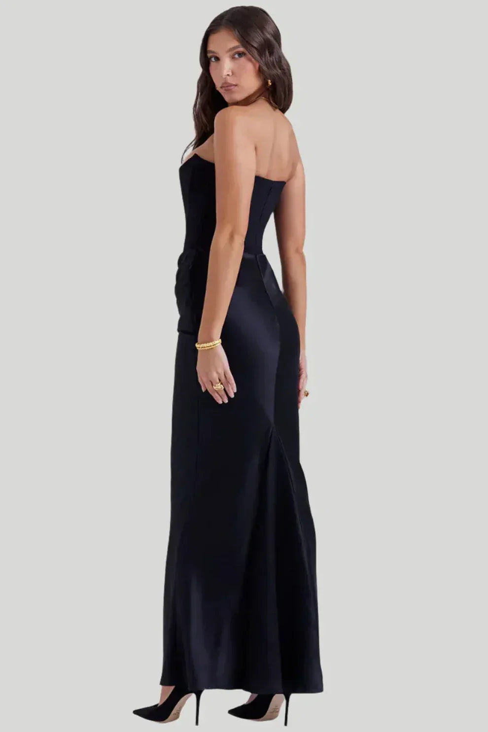 Myla | Elegant Slim Bandeau Evening Dress for Women