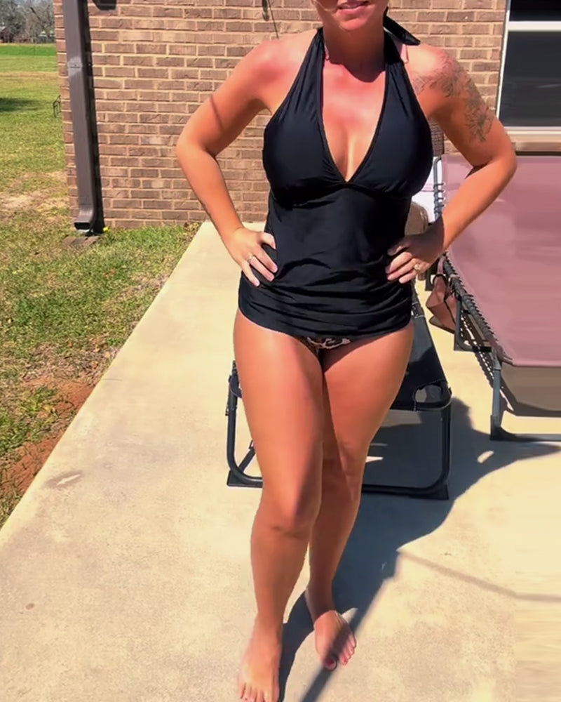 Myla | Swimsuit Casual Leopard Triangle Two-Piece