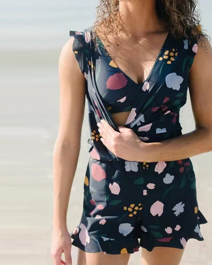 Myla | Bath Romper with Integrated Bra