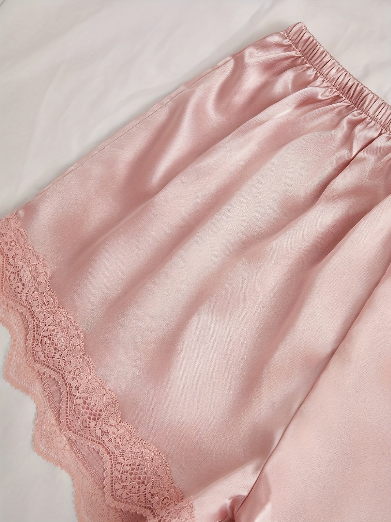 Myla | Elegant Satin 4-Piece Pajama Set with Lace Trim for Women Perfect for Every Day