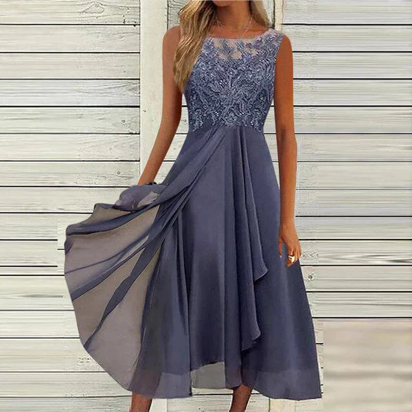 Myla | Chiffon-Midi Dress for Women Airy & Graceful