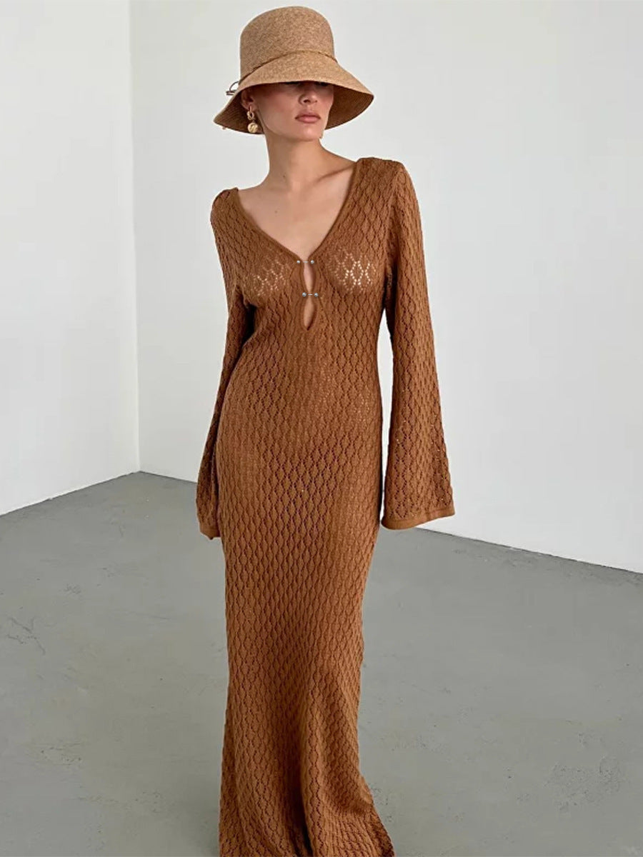 Myla | Knitted Beach Dress with Sun Protection for Women