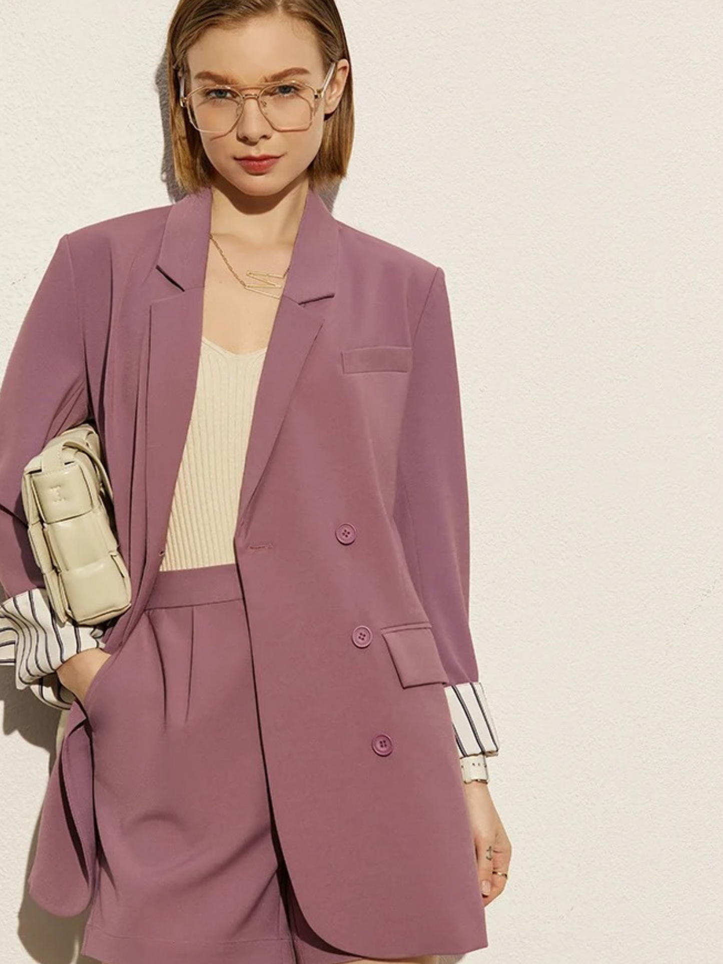 Spring Blazer and Shorts Set