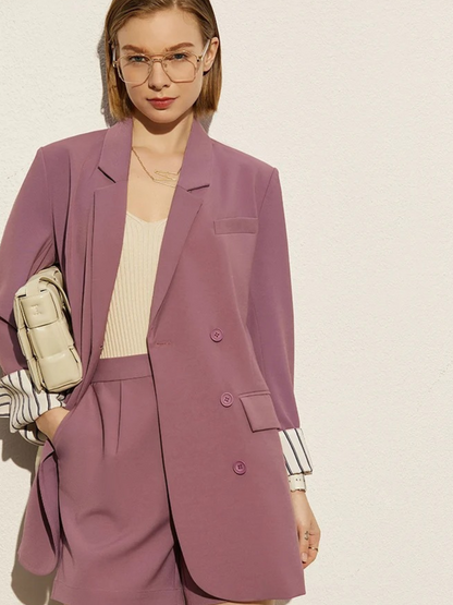 Spring Blazer and Shorts Set