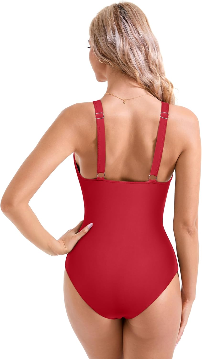 Myla | Women Sexy Mesh Tummy Control Swimsuit Push Up High Waisted Bathing Suit