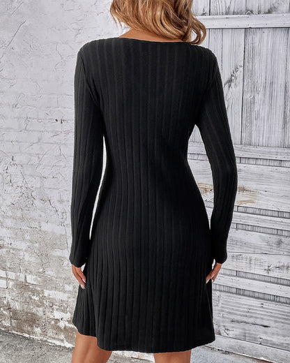 Myla | Black Dress with Long Sleeves