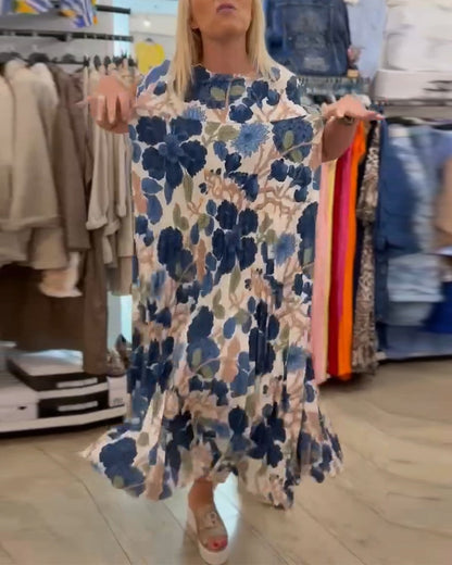 Myla | Dress Round Neck Floral Pattern Elegant