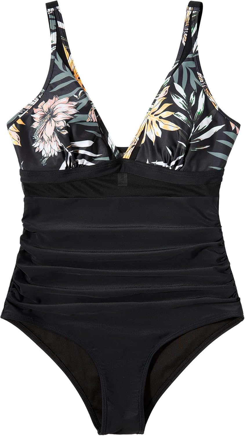 Myla | Women Sexy Mesh Tummy Control Swimsuit Push Up High Waisted Bathing Suit