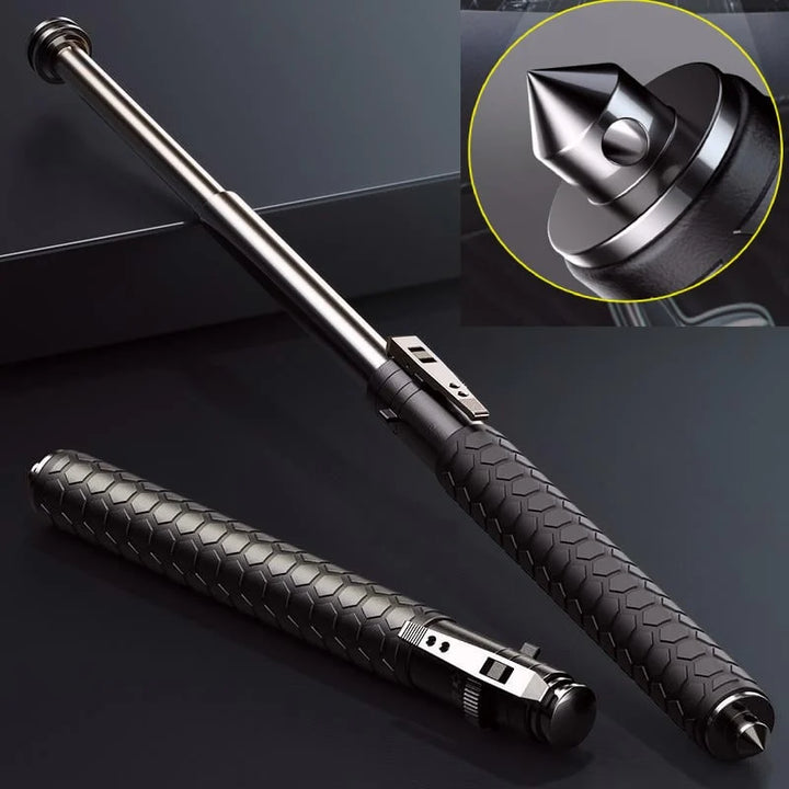 Automatic Self Defense Walking Stick | Extends Instantly | Anti-Slip Grip