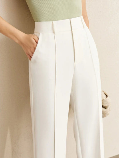 Minimalist Blazer and High-Waist Tapered Pants Set