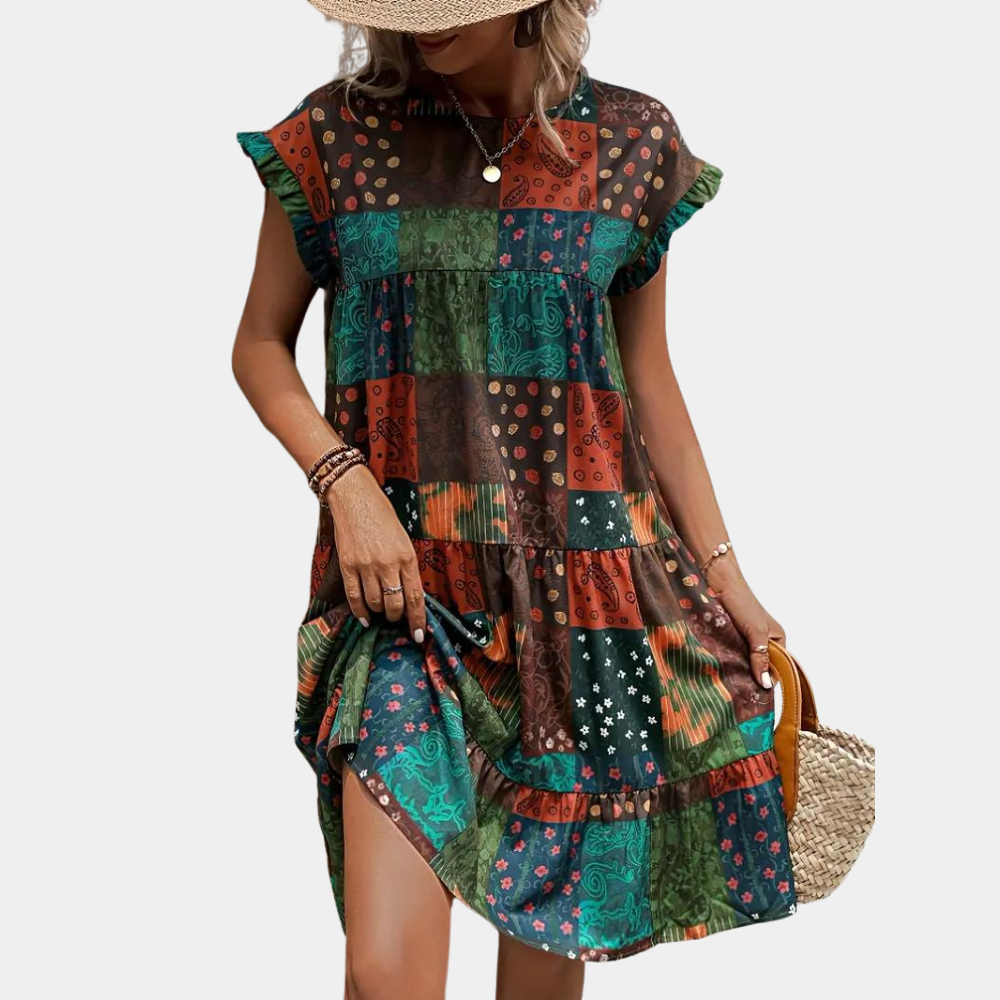 Myla | Stylish Summer Dress with Ruffled Sleeves for Women