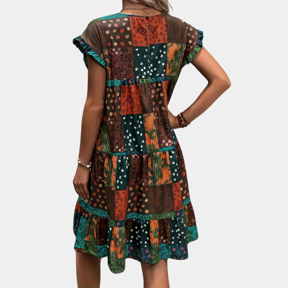 Myla | Stylish Summer Dress with Ruffled Sleeves for Women