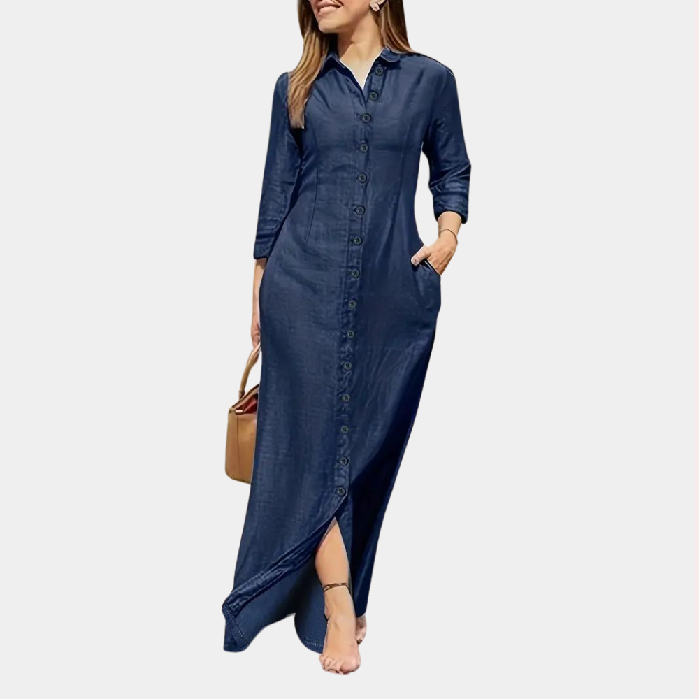 Myla | Summer Maxi Dress for Women with Buttons