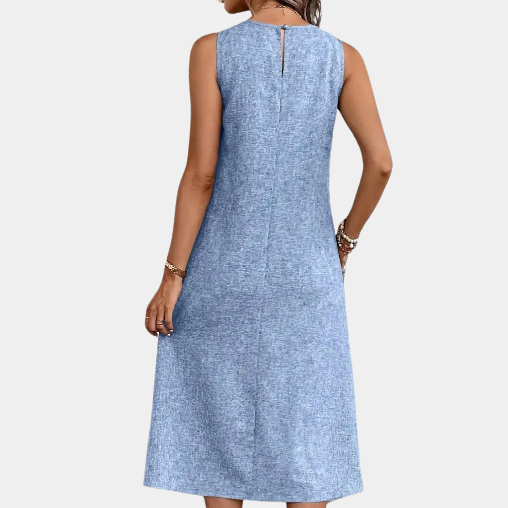 Myla | Simple Summer Dress with Round Neck for Women